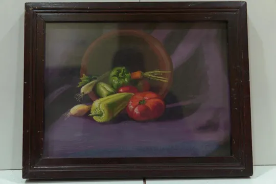Картина натюрморт Овощи. Гащук. масло картон 47х37 см №82 Ціна