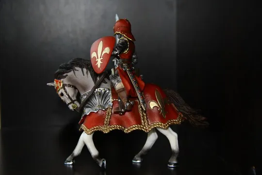 рыцарь на коне с мечем SCHLEICH 90-100мм ФРГ Де купити
