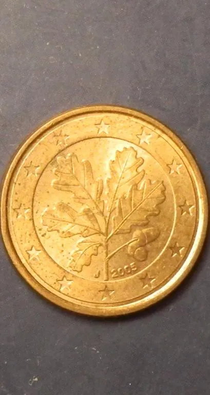 1 євроцент 2005 J Німеччина Ціна