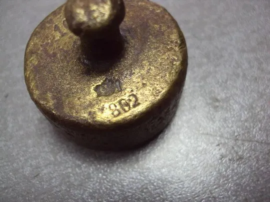 Гиря клейма 10 Dk герб орел гирька высота 2,7 см, диаметр 3 см №11614 Інтернет-аукціон