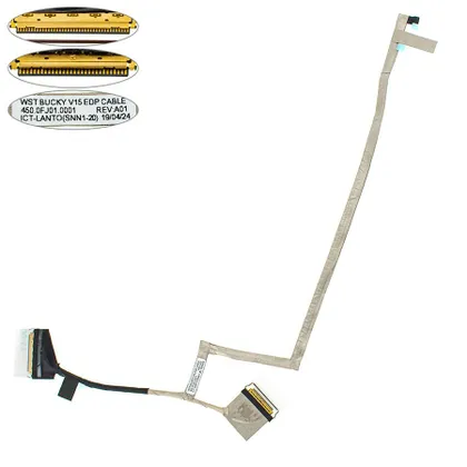 фото, Шлейф матриці для ноутбука Dell (Vostro: 5481, V5481, Inspiron 5480) 30pin LED (450.0FJ01.0001)