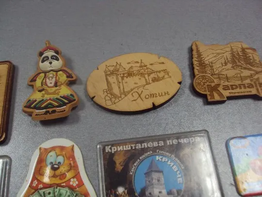 магнитики магниты на холодильник хотин карпаты детские лот 10 шт №11033 Інтернет-аукціон