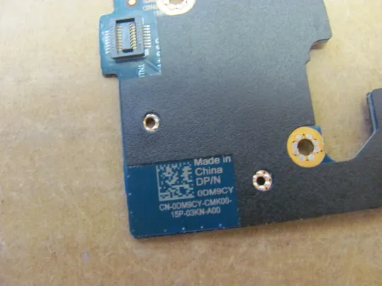 номер1002-13 плата кнопка вкл  0DM9CY 06CG40 NBX0002NA00 NBX0002SI00  для Dell Precision 7750 7760 7550 7560 оригінал Плата кнопки включеня Кнопкова плата Кнопковий модуль Плата управління кнопками Плата кнопки живлення Laptop Power button board З аукціону