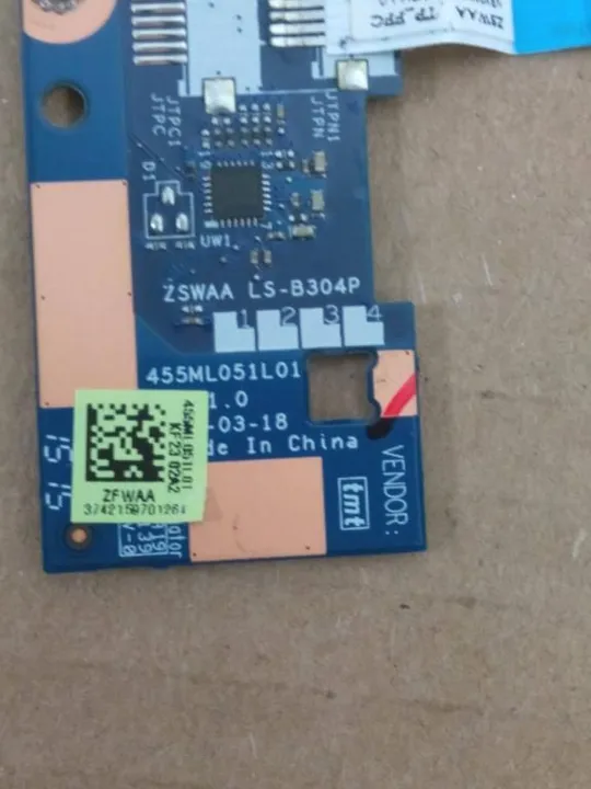 Купити номер0315-18 Плата тачпада CARD READER LS-B304P NBX0001LP00 для TOSHIBA SATELLITE C50 C55 L55 оригінал