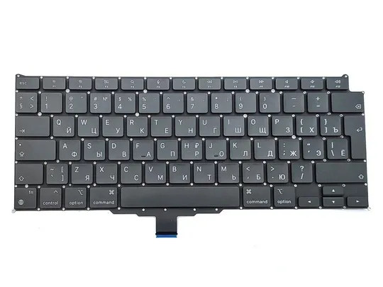 Клавиатура для APPLE A2337 MacBook Air 13" (2020, 2021) (RU, Big Enter с подсветкой) З аукціону