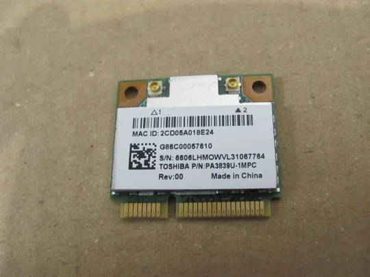502-10 WI-FI адаптер PA3839U-1MPC для Toshiba Satellite C850 C855 L850 L855 оригінал Ціна
