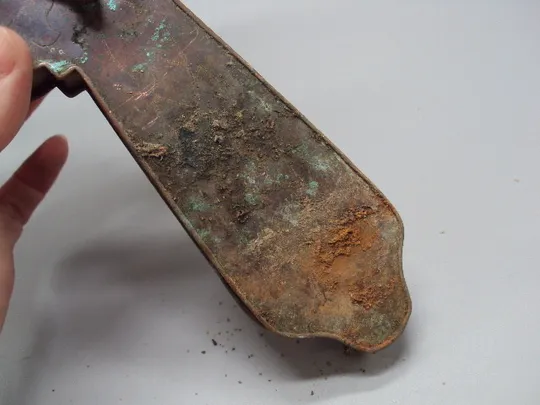 Антикварный напрестольный крест распятие разборный царский латунь позолота 33,5х21,4х1,9 см №16059 в Україні