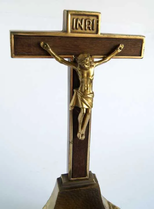 Антикварний Хрест Вівтар Розп'яття Алтарь Распятие 1950-ті Germany Інтернет-аукціон