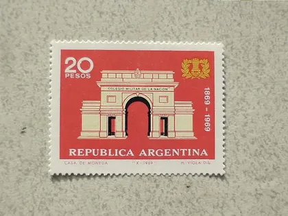 фото, Поштова марка Аргентина 1969 рік **