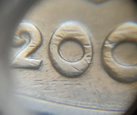 Купити (7299) 1 гривня 2003 зминання елементів зображення на аверсі (1 гривна 2003 брак)