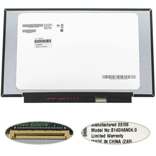 Купити УЦЕНКА! Матрица 14.0" B140HAN04.0 (1920*1080, 30pin(eDP, IPS, 250cd/m2, 45% NTSC), LED, SLIM (без п