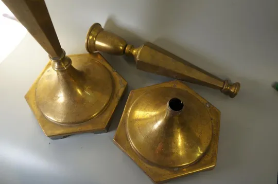 Подсвечники пара подсвечник высота 32,5 см лот 2 шт (№ 1064) З аукціону