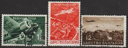 фото, 1940 - Болгарія - Авіа-пошта Mi.377...382