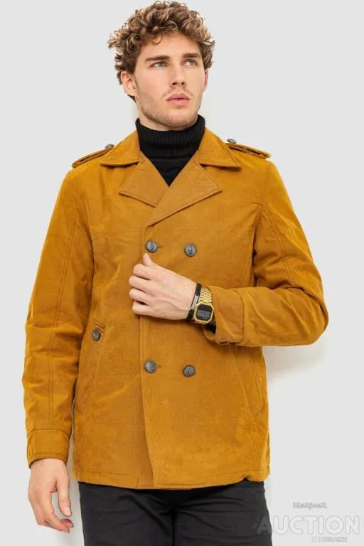 Пиджак мужской однотонный, цвет горчичный, 182R15172 Ціна