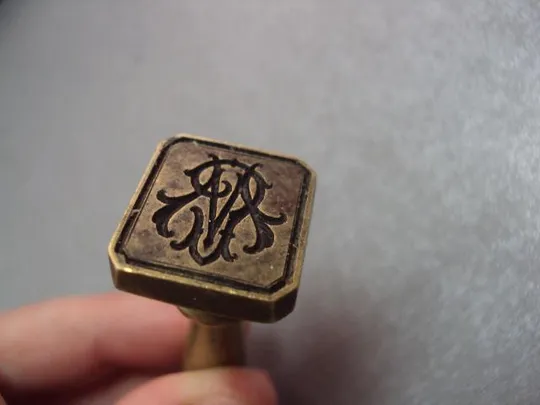 Купити Печатка печать бронза аббревиатура длина 4,3 см №11742