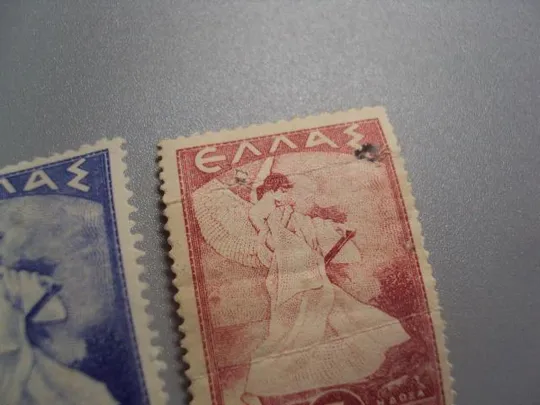 марки Греция 1945 живопись ангел лот 5 шт негаш №2630 Інтернет-аукціон