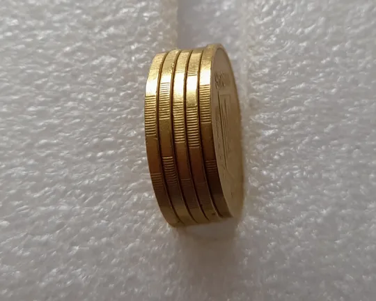 (2453) 50 копійок 1992 2.2ААм розколи у 1 та 6 гронах на реверсі - 5 монет одним лотом (50 копеек 1992 2.2ААм брак) Продаж