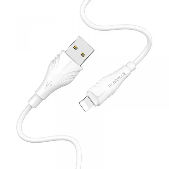 Дата кабель Borofone BX18 Optimal USB to Lightning (2m) Продаж