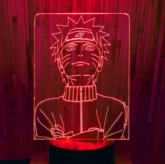Акриловий світильник-нічник Наруто червоний tty-n000067 Ціна