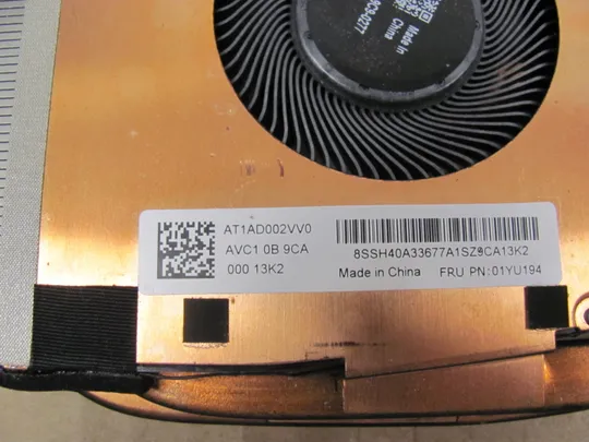 690-7 система охолодження AT1AD002TB0 01YU195 для Lenovo Thinkpad T590 P53S  оригінал Інтернет-аукціон