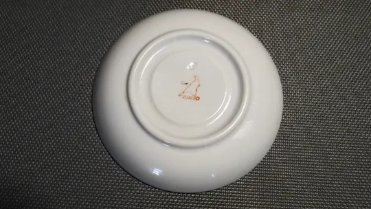 Блюдце дитяче Ведмедик на мотоциклі стара радянська порцеляна Дульово Вживане в Україні