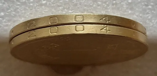 (8163) 1 гривня 2004 1БА1, 1БА2 - 2 монети одним лотом (1 гривна 2004) З аукціону