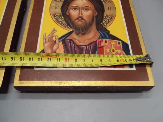 Купити Иконы венчальная пара Богородица и Иисус Христос дерево икона 2,7 х 15,6 х 18,8 см лот 2 шт №13907