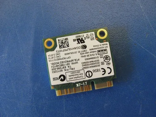 №44-6 Модуль Wi-Fi Intel Centrino Advanced-N 6205 62205ANHMW для LENOVO THINKPAD X220 X230 оригінал З аукціону