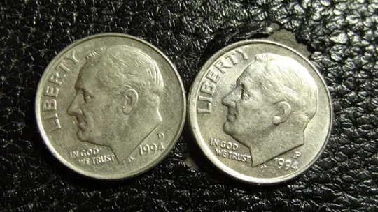 10 центів 1994 США (два різновиди) Ціна
