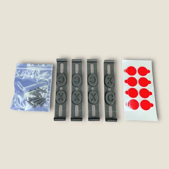 Тримач номеру безрамочний чорний комплект (4шт) З аукціону