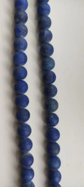 Купити 2 нити для изготовления украшений, камень лазурит, большие бусины ft236.
