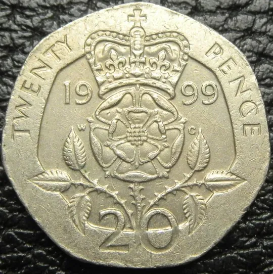 20 пенсів 1999 Британія Ціна