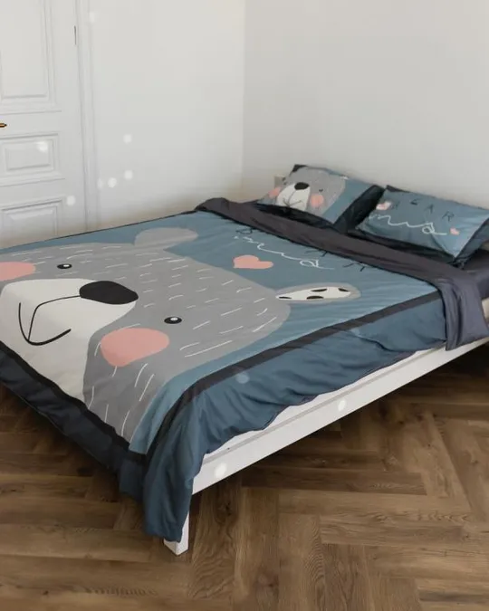 Купити Постельное белье евро Dushka Home 20880 200х220 см