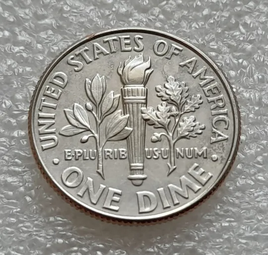 (8158 ря) 1 дайм 2022 D США (10 центів 2022) З аукціону