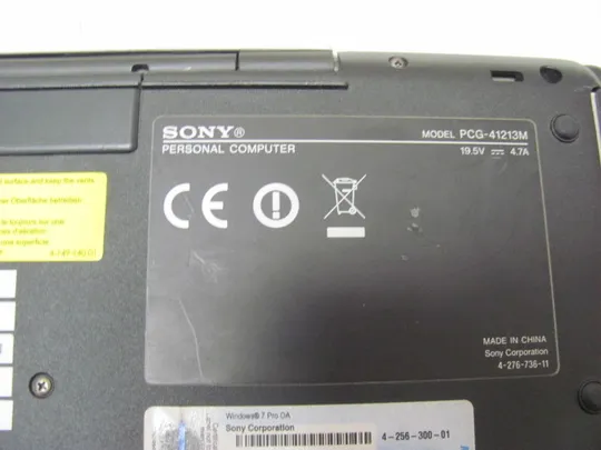 5348 SONY VAIO PCGF-41213M CORE I5 4GB НІМЕЧЧИНА Характеристики