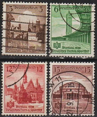 фото, 1938 - Рейх - Спорттурнір в Бреслау Mi.665-68 _3.0 €