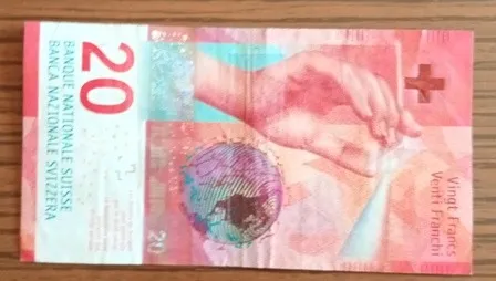 20 франків  2015р Ціна