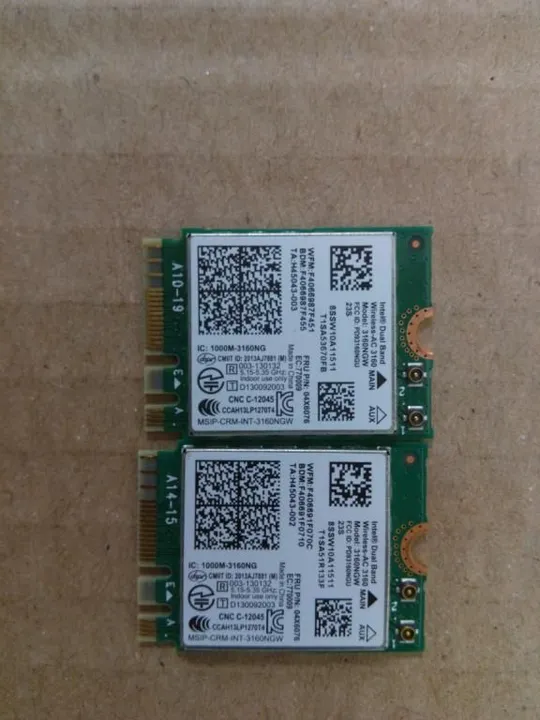 №31-19 WI-FI адаптер 3160NGW H45043-002 для LENOVO YOGA 3 14 оригінал З аукціону