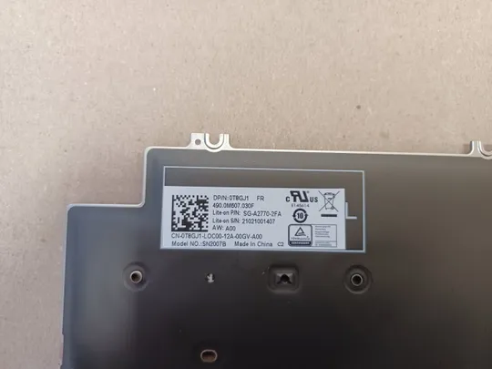номер1059-13  Keyboard Клавіатура 0T8GJ1 490.0M607.030F  для Dell Latitude 5520 5530 Precision 3560 3570 оригінал Інтернет-аукціон
