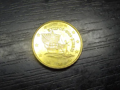 фото, 10 євроцентів 2009 Кіпр UNC нечаста
