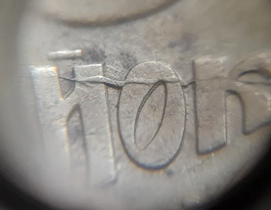 (7147) 25 копійок 1992 3БАм різновид розколів в слові "КОПІЙОК" на реверсі (25 копеек 1992 3БАм брак) Ціна