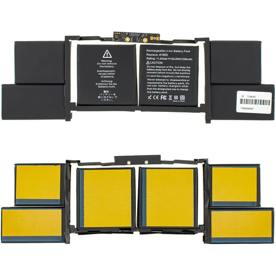 Батарея для ноутбука Apple A1953 (A1990 Apple MacBook Pro 15 2018-2019year Touch Bar) 11.41V 83.6Wh  Black Ціна