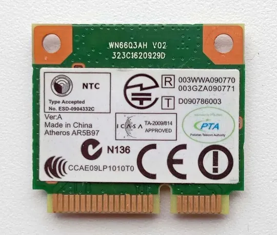 Купити Wi-fi 4 модуль Atheros AR5B97 802.11 b/g/n 300 Mbit/s для ноута б/у