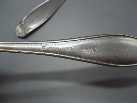 Столовые приборы вилки нерж столовая и десертная вилка нержавейка 18,2 см и 20 см лот 2 шт №18639в Торговий майданчик