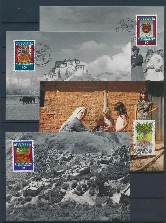 Лихтенштейн Картмаксимумы Тибет 1993 Ціна