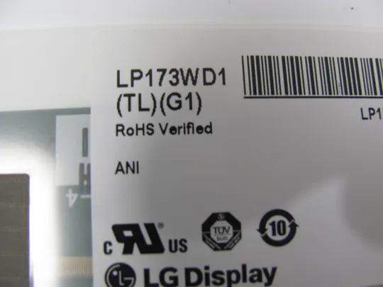 МР10-6 матриця LP173WD1 TL G1 17.3&quot;  WXGA++  LVDS 40 pin  TN a-Si TFT-LCD , LCM Де купити