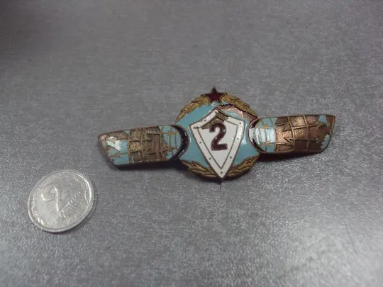 знак классность оператор ртв радиотехнические войска 2 класса ссср №Ж8815 Ціна