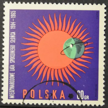 фото, Польша Космос Астрономия Год спокойного Солнца 1965