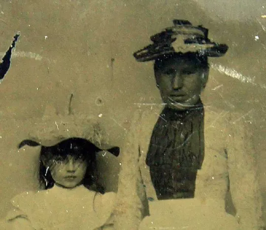 Ферротип ferrotype З доньками 1860-70-ті рр. Germany З аукціону