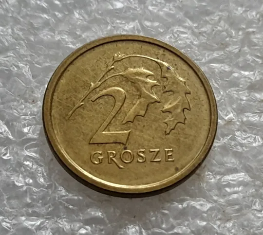 (6868) 2 грош Польщі 2014 новий тип (2 гроша Польща, Польша, Polska) Продаж